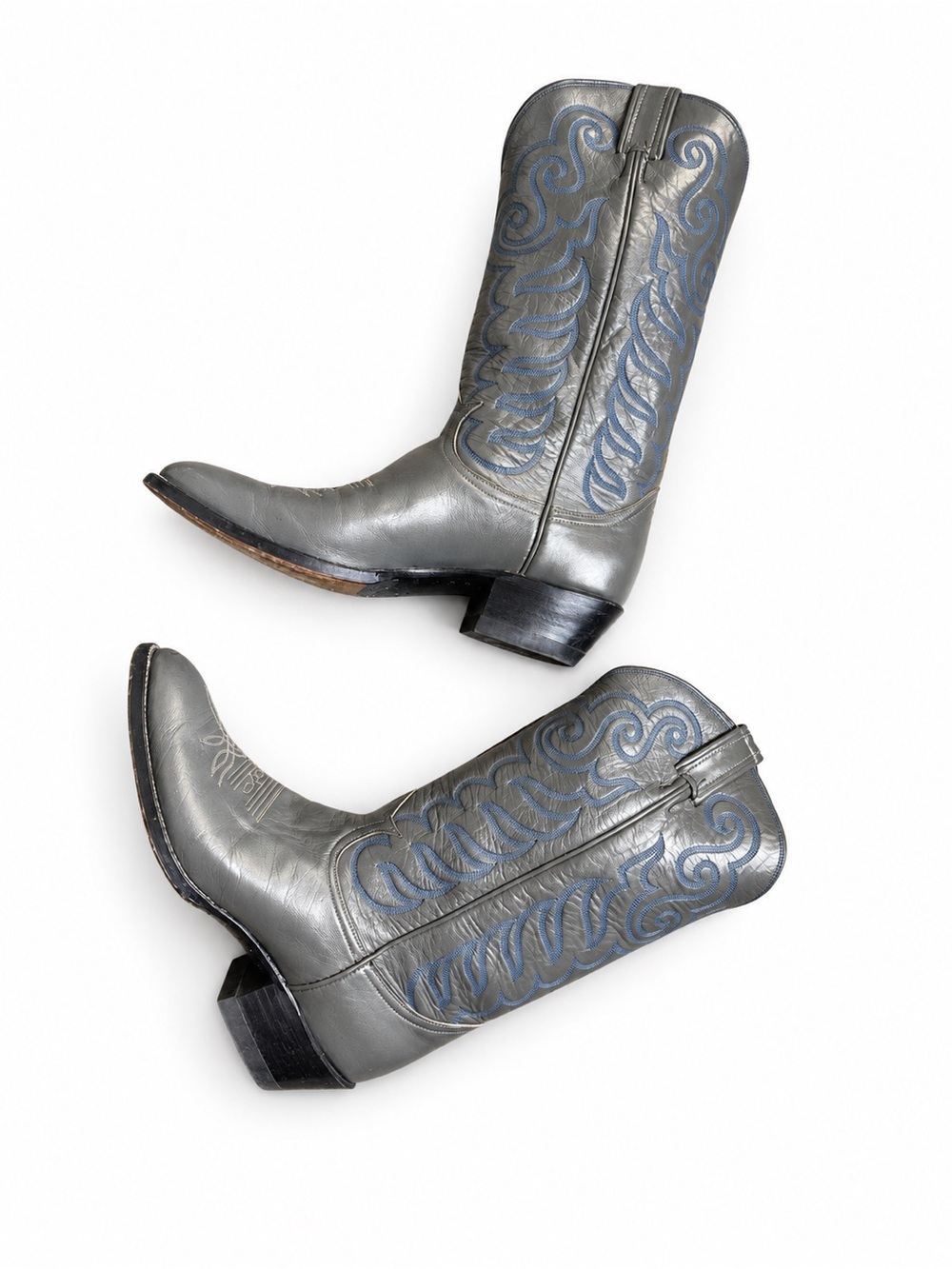 Tony Lama Women's Gray Western Boots-9.5